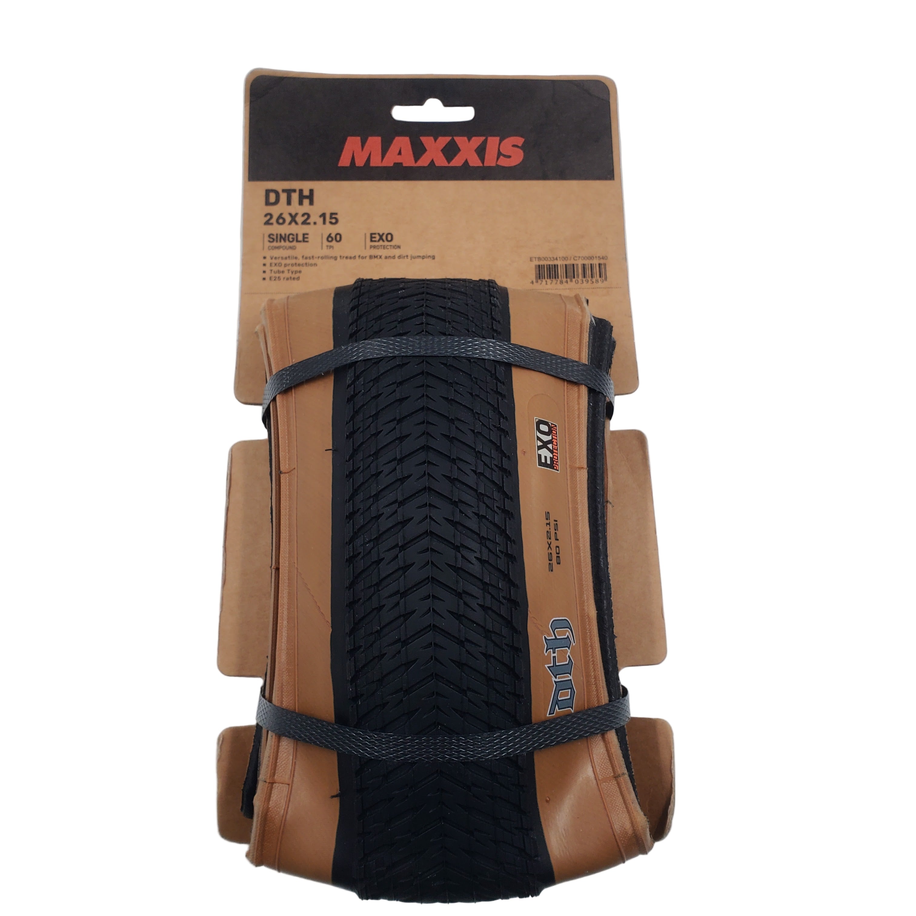 Maxxis DTH 26x2.15 Dark Tanwall SC/EXO Folding Tire | The Bikesmiths