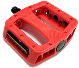 Buy red Cyclists Choice NW-421 Resin Platform Pedals 9/16"