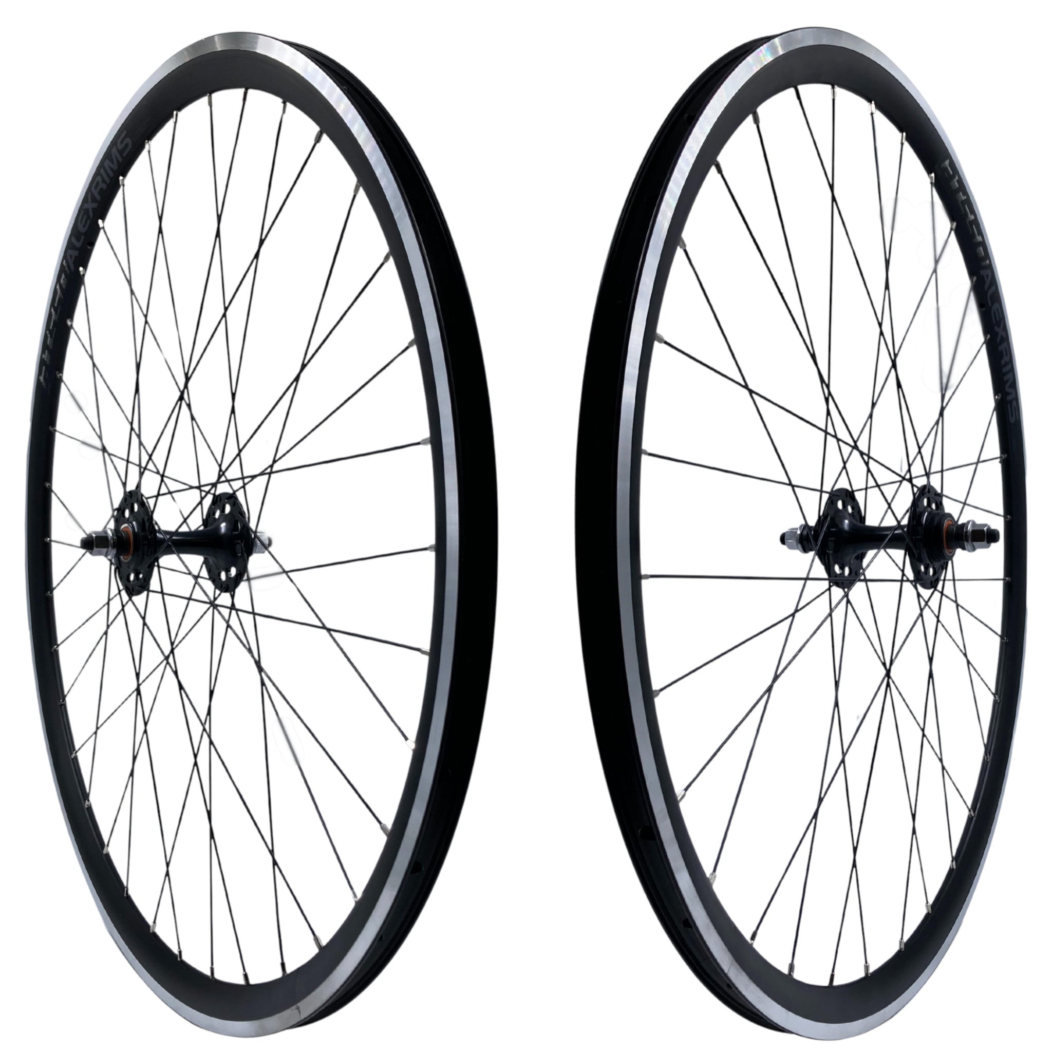 fixed gear front wheel Alex AT550 700c 9x100 Front 10x120 Rear Track Fixed/Freewheel Wheelset Black