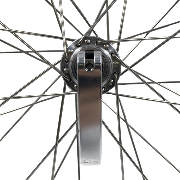 Alex DH19 26-Inch Front 9x100 QR Wheel Silver