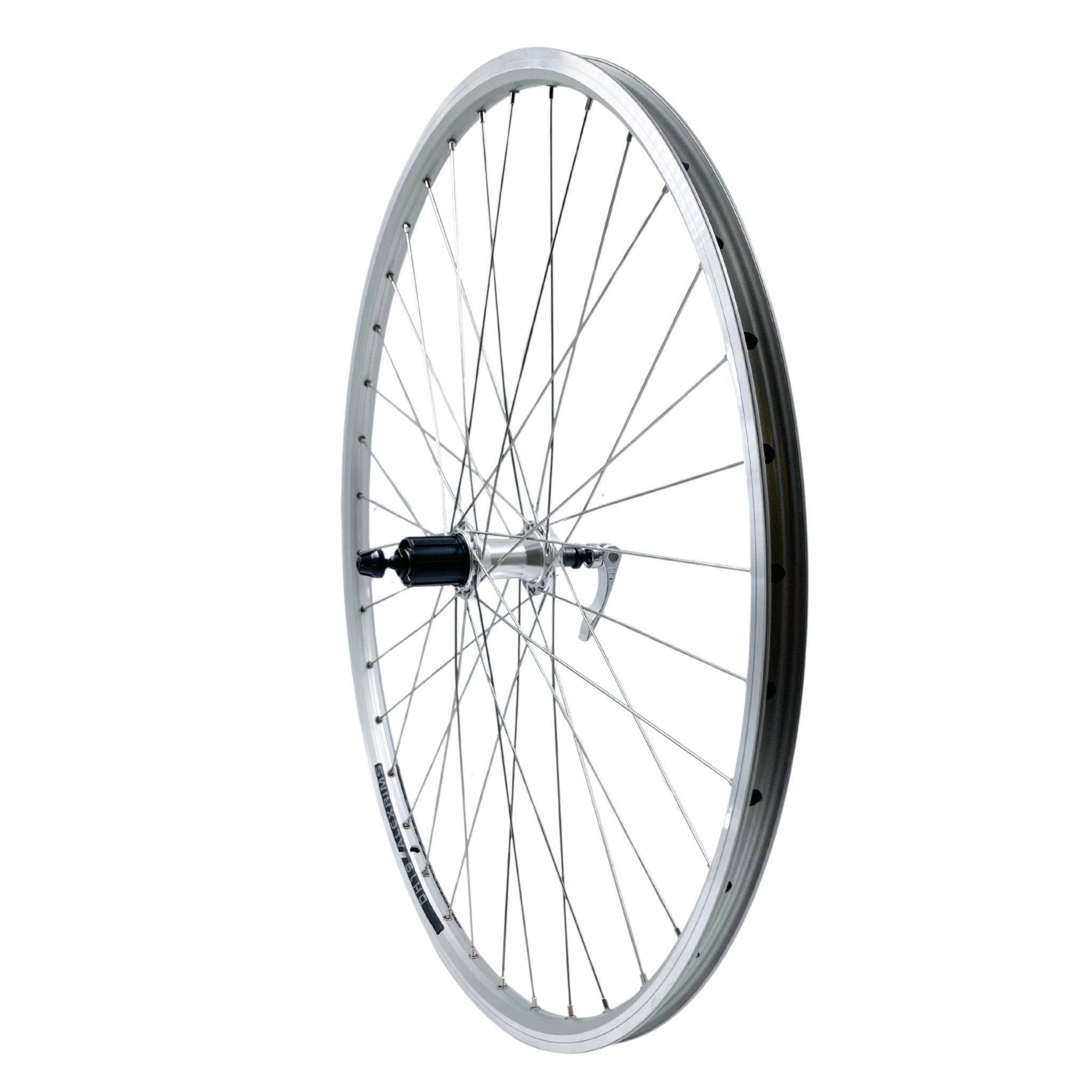 Alex DH19 700c Silver Hybrid Rear Wheel HG Cassette Type QR | The