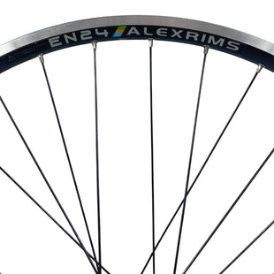 Alex EN24 26-inch Shimano Front 9x100 Rear 10x135 HG Cassette Wheelset Black