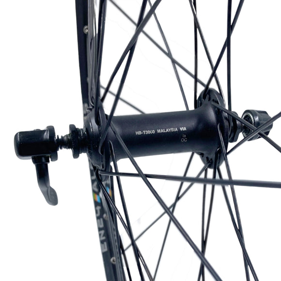 Alex EN24 26-inch Shimano T3000 9x100 Front Wheel Black