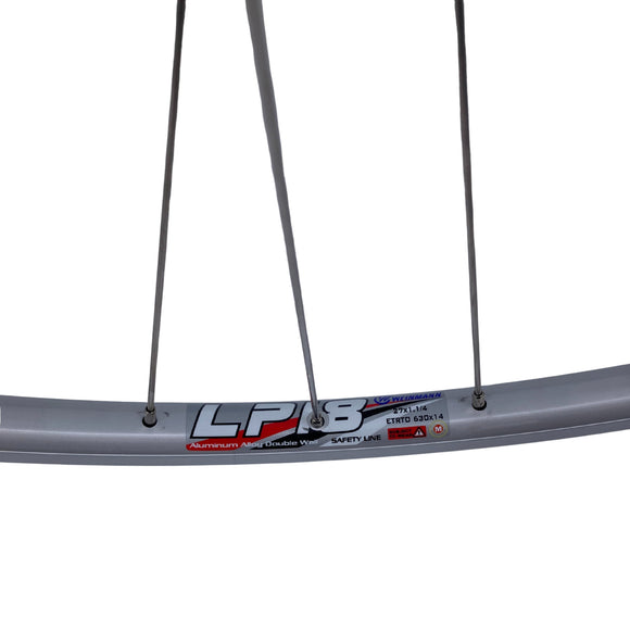 Weinmann LP18 Silver 27-inch 9x100 Front 10x126 Rear QR Sealed Bearing Freewheel Type Road Bike Wheelset