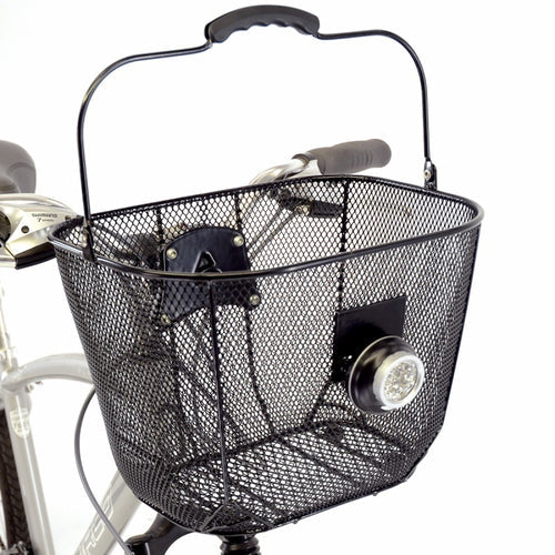 Axiom Deluxe Black Mesh Quick Release Front Bike Basket The Bikesmiths