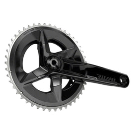 SRAM Rival AXS Crankset - 12-Speed, 107 BCD, DUB Spindle Interface, Black, D1 - 0
