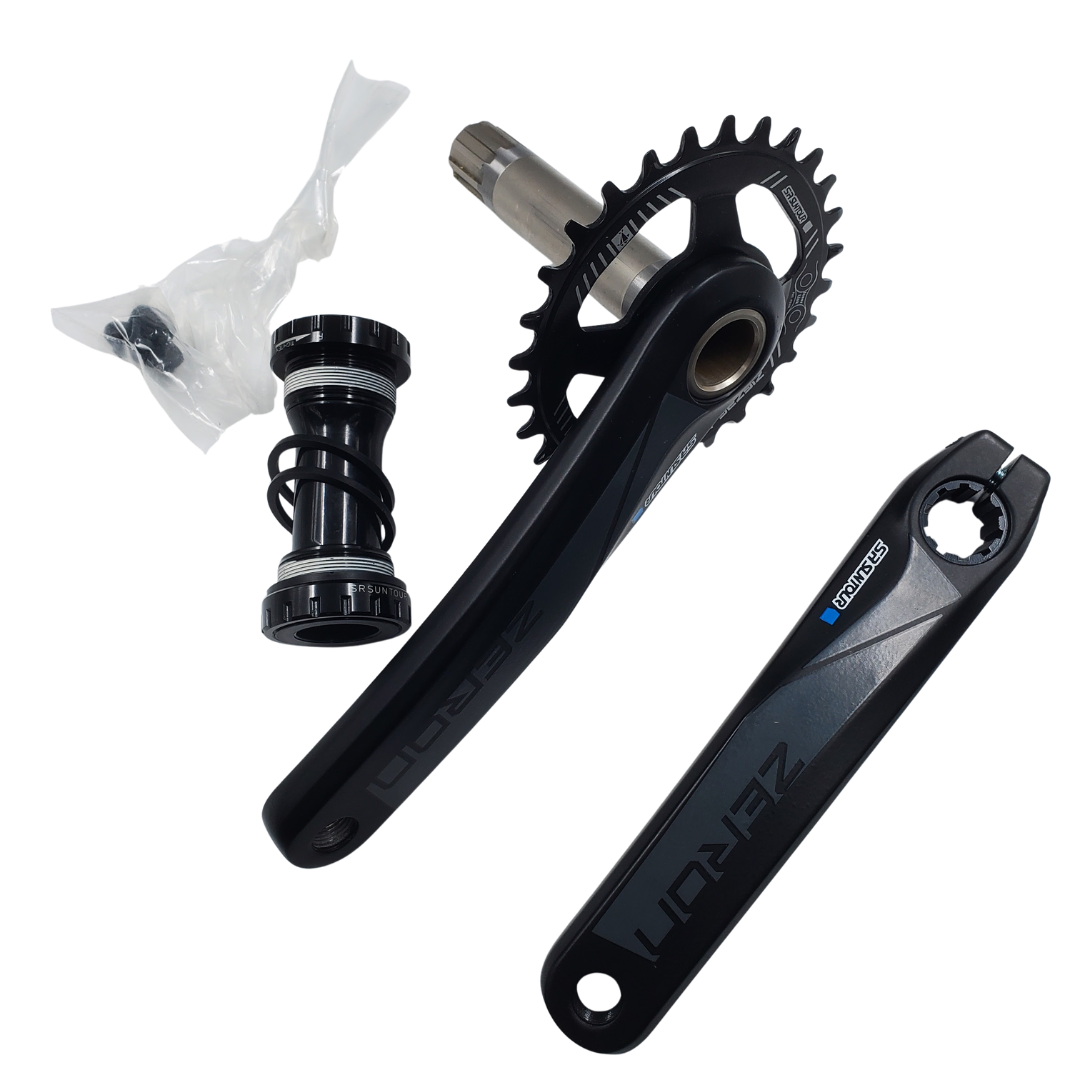 Suntour Zeron 1-X Crankset with BB (BOOST, 175mm, 28t, 802-15011