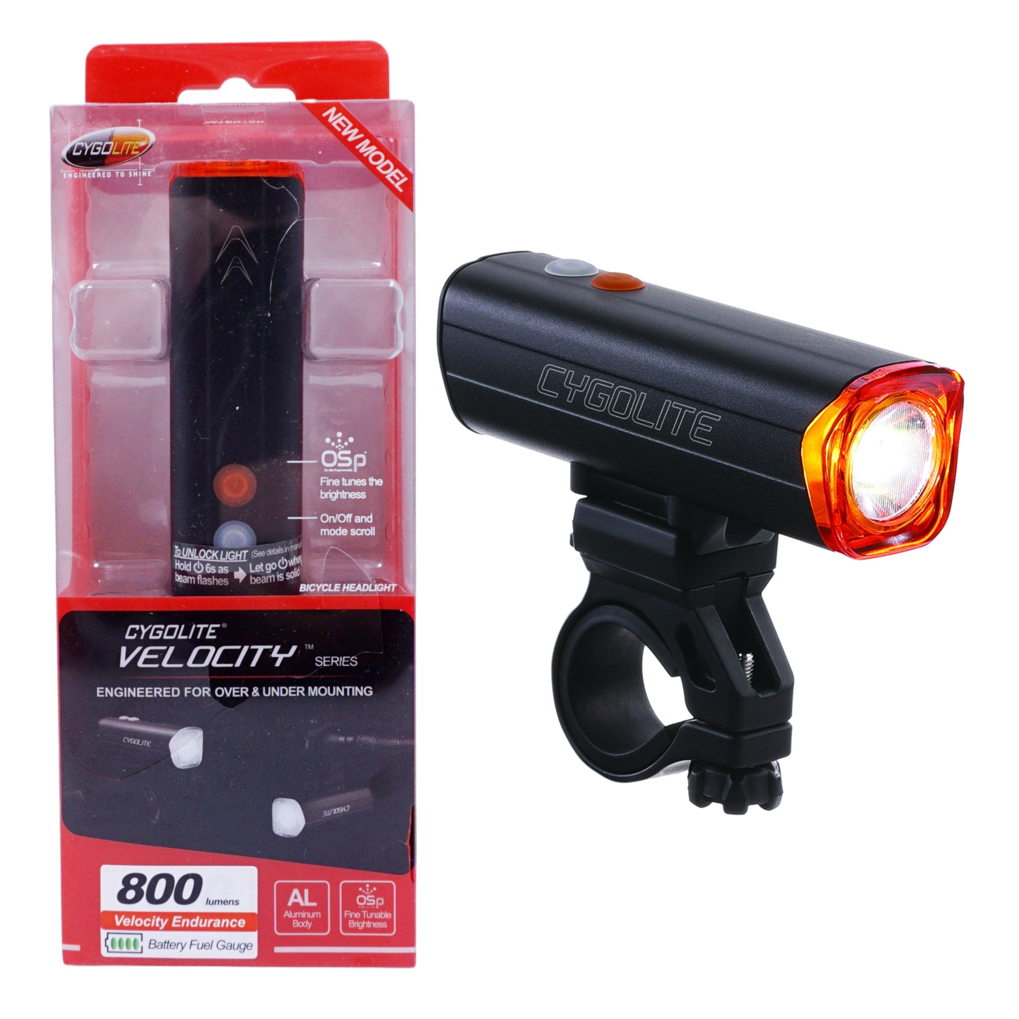thumbnail image 2 of Cygolite Ranger 2000 Lumen Bike Light - Ultra Long Run Time (Up To 110 Hrs), 9 Modes, IP67 Waterproof, USB Rechargeable 2 of 10