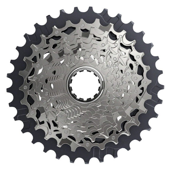 SRAM Force AXS XG-1270 Cassette - 12-Speed, Silver, For XDR Driver Body, D1