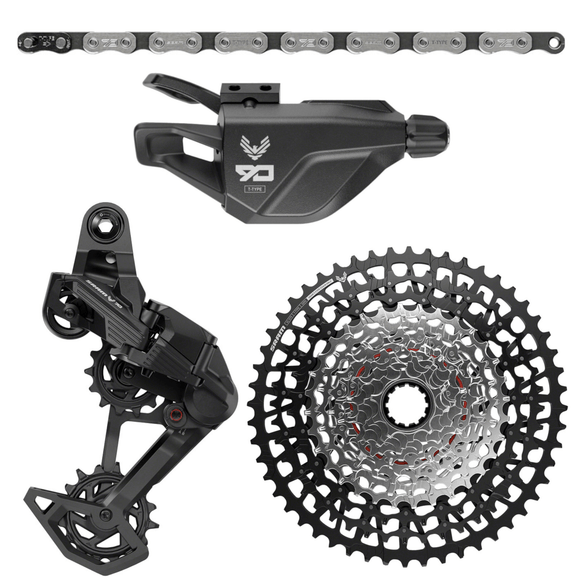 SRAM Eagle 70 T-Type Groupset w/ Eagle 90 Trigger Shifter - 10-52t XD 12-Speed Cassette Rear Derailleur Chain