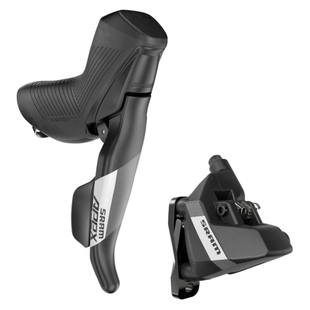 SRAM Apex Shift/Brake Lever and Hydraulic Disc Brake Caliper - Right/Rear 12-Speed DoubleTap Flat Mount 20mm Offset Black D1