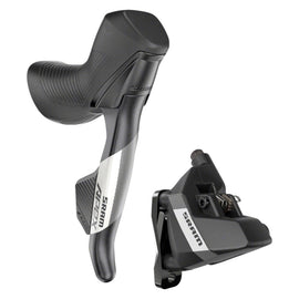 SRAM Apex AXS eTap Shift/Brake Lever and Hydraulic Disc Brake Caliper - 12-Speed, Flat Mount, 20mm Offset, Black, D1 - 0