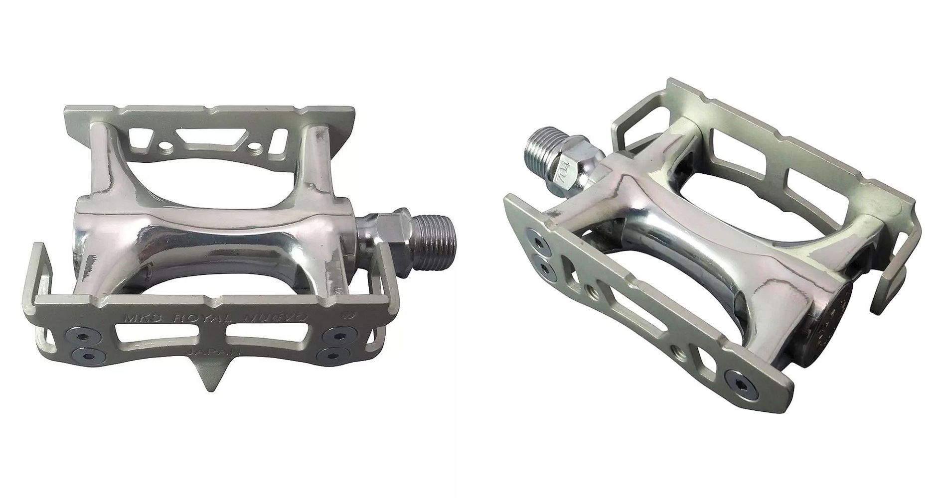 MKS Sylvan Prime Pedal Pair, Silver, 9/16
