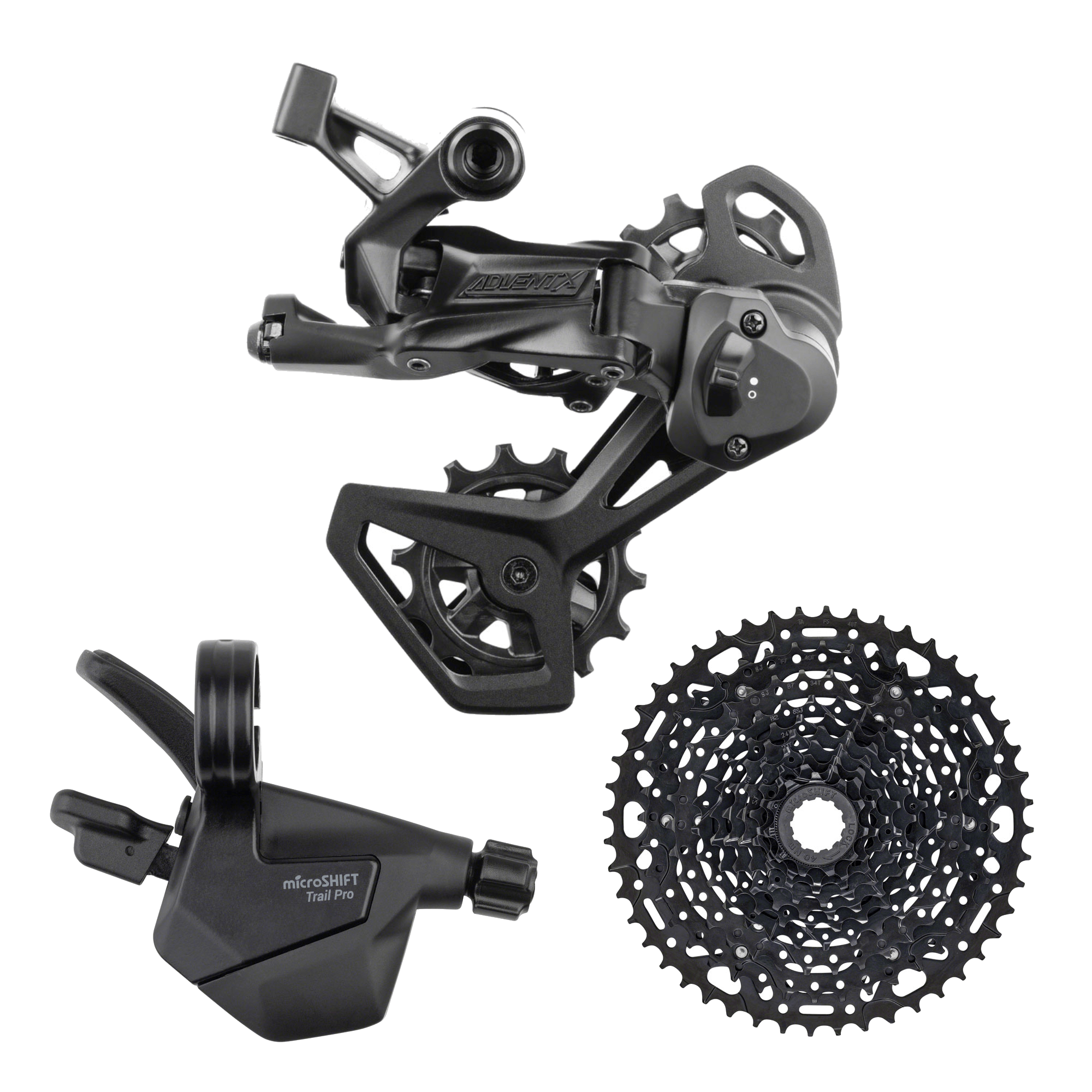 microSHIFT Advent X 1x10-Speed E-Bike Groupset Trail Trigger Pro
