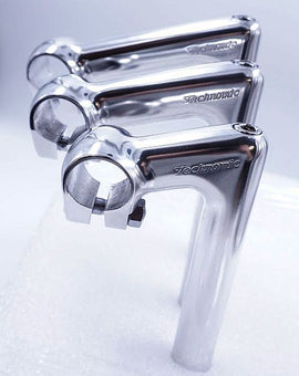 Nitto Technomic NTC225 22.2mm Silver Long Quill 25.4mm Clamp Stem - The Bikesmiths