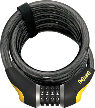 OnGuard 8030 Doberman 185cm x 15mm Combo Cable Lock - The Bikesmiths