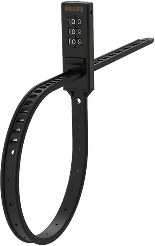 OnGuard 8078 Stainless Steel Zip Lock Black - The Bikesmiths