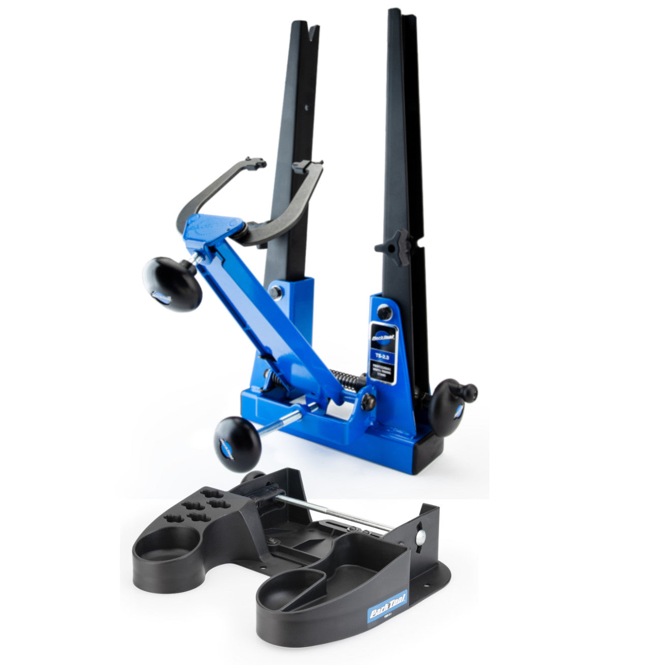 Park Tool TS-2.3 Blue Truing Stand with TSB-2.2 Base | The Bikesmiths