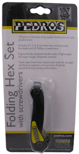 Pedro's Hex Wrench Folding Set w/ screwdrivers - 0