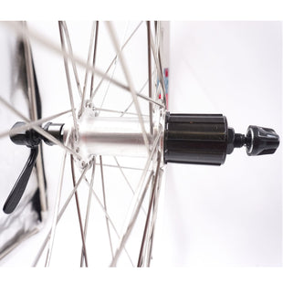 Silver 26" Cassette Type Rear Quick Release Wheel - The Bikesmiths