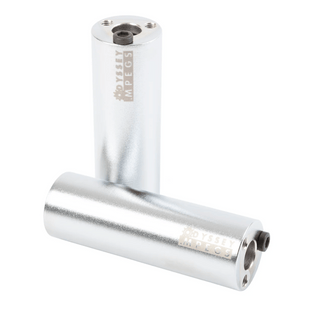 Odyssey MPEG 14mm BMX Bike Pegs (Pair) w-3/8 Adaptor