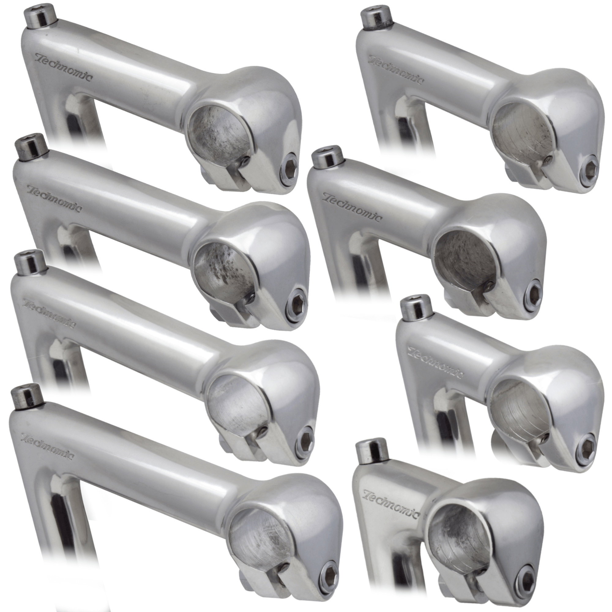 Nitto Technomic NTC-225 22.2mm Silver Long Quill 25.4mm Clamp Stem