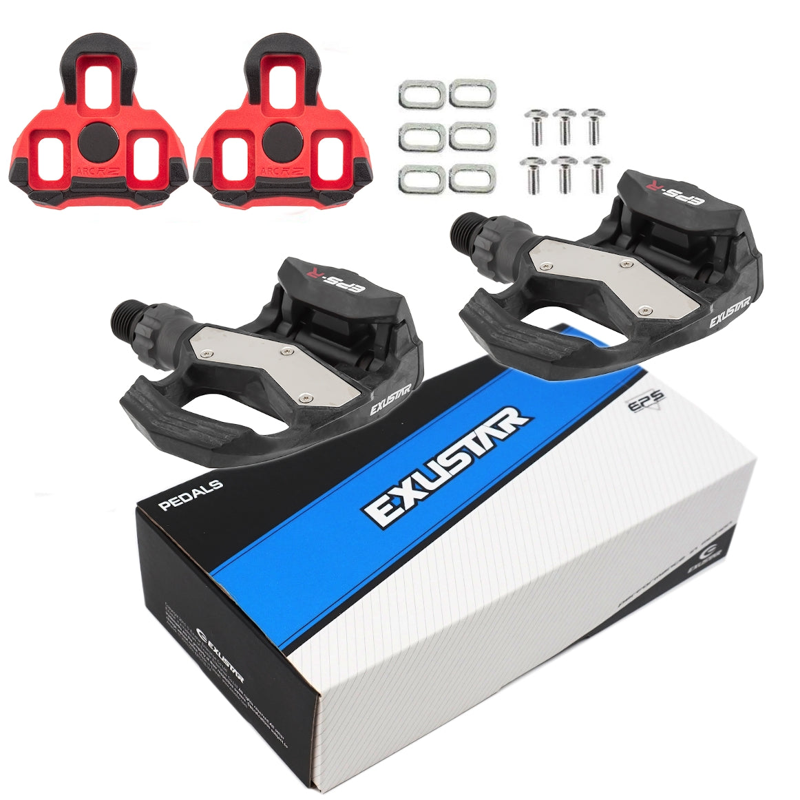 Exustar pedals cleats 2025