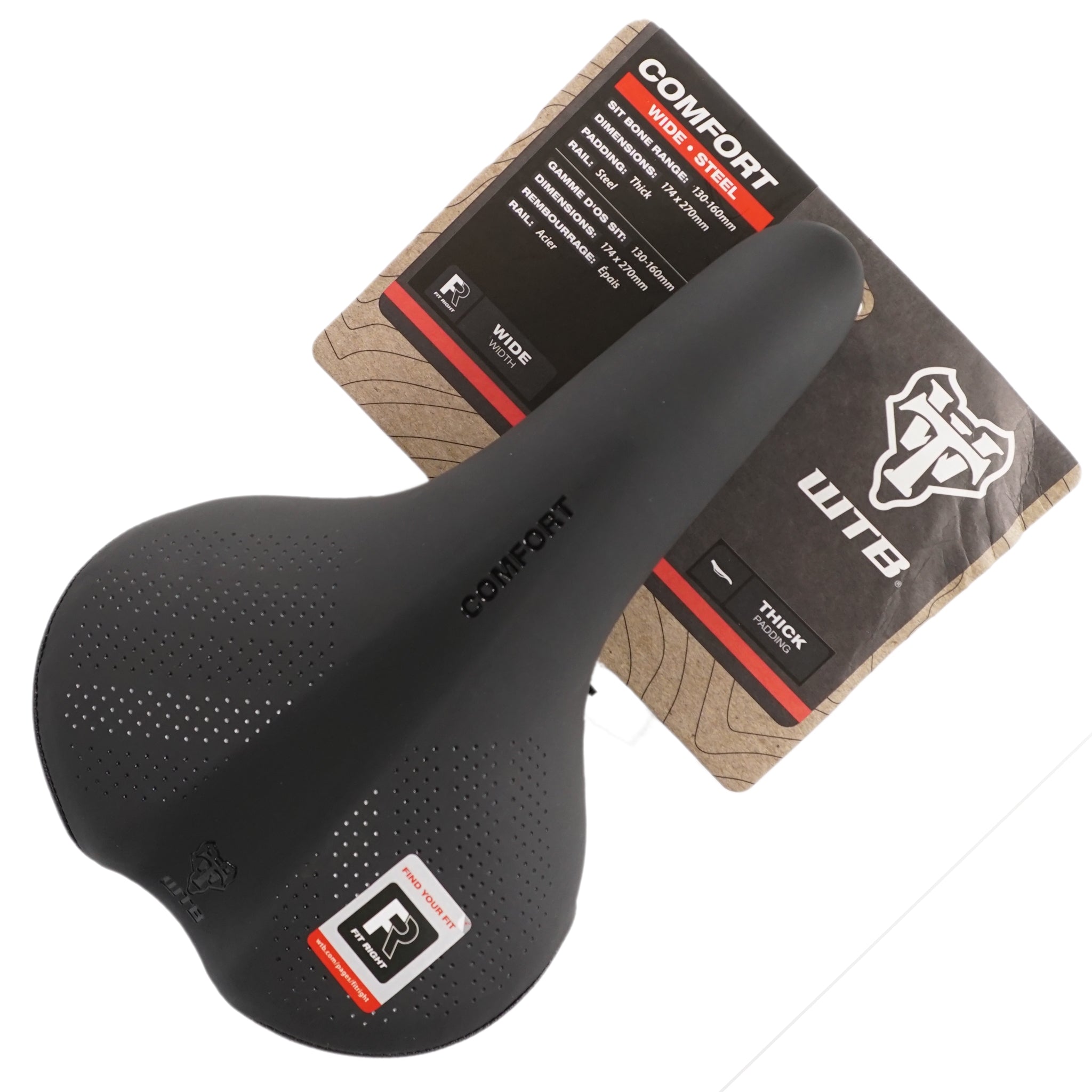 WTB Comfort Steel Rail Wide Saddle