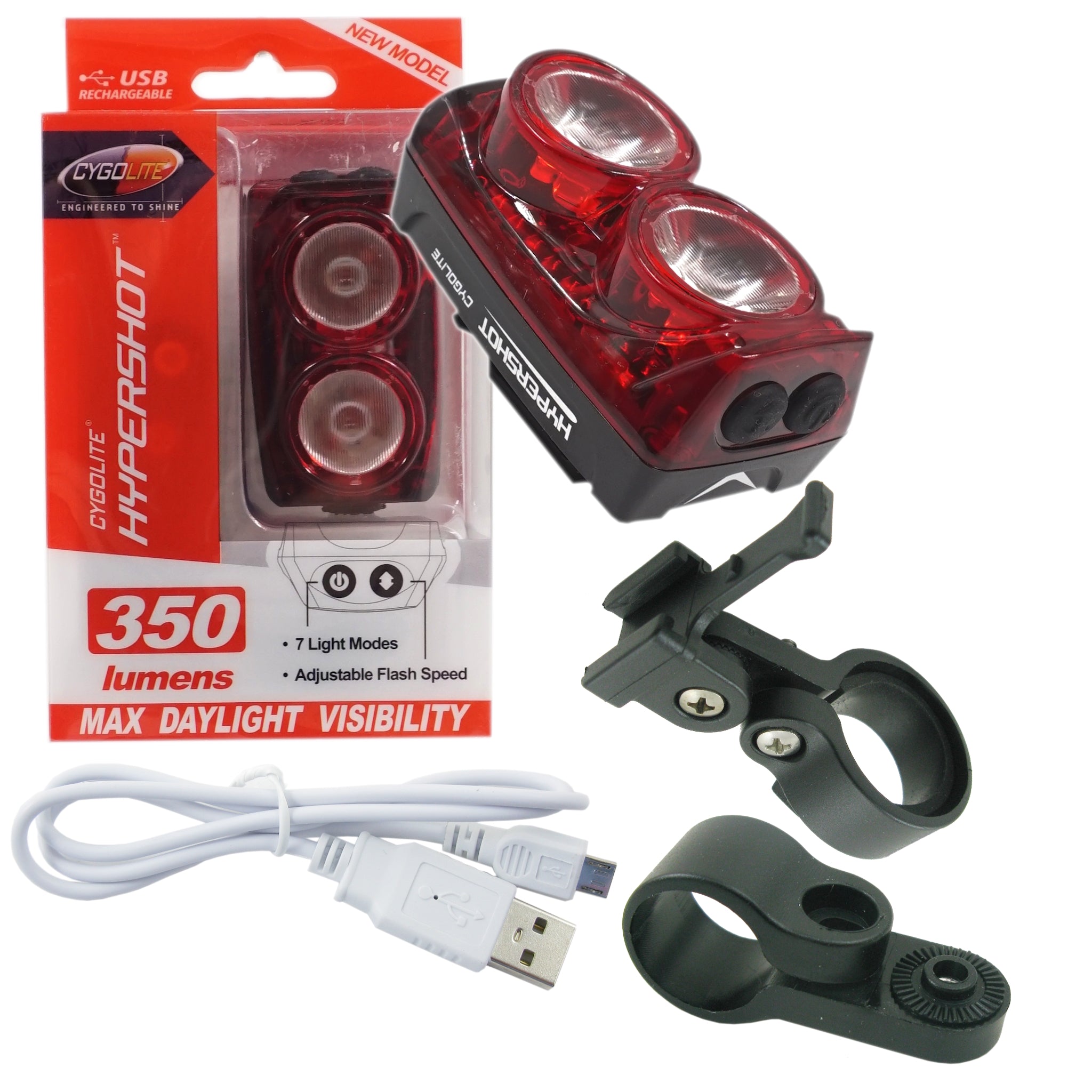 Cygolite Hypershot 350 Lumen USB Tail Light The Bikesmiths