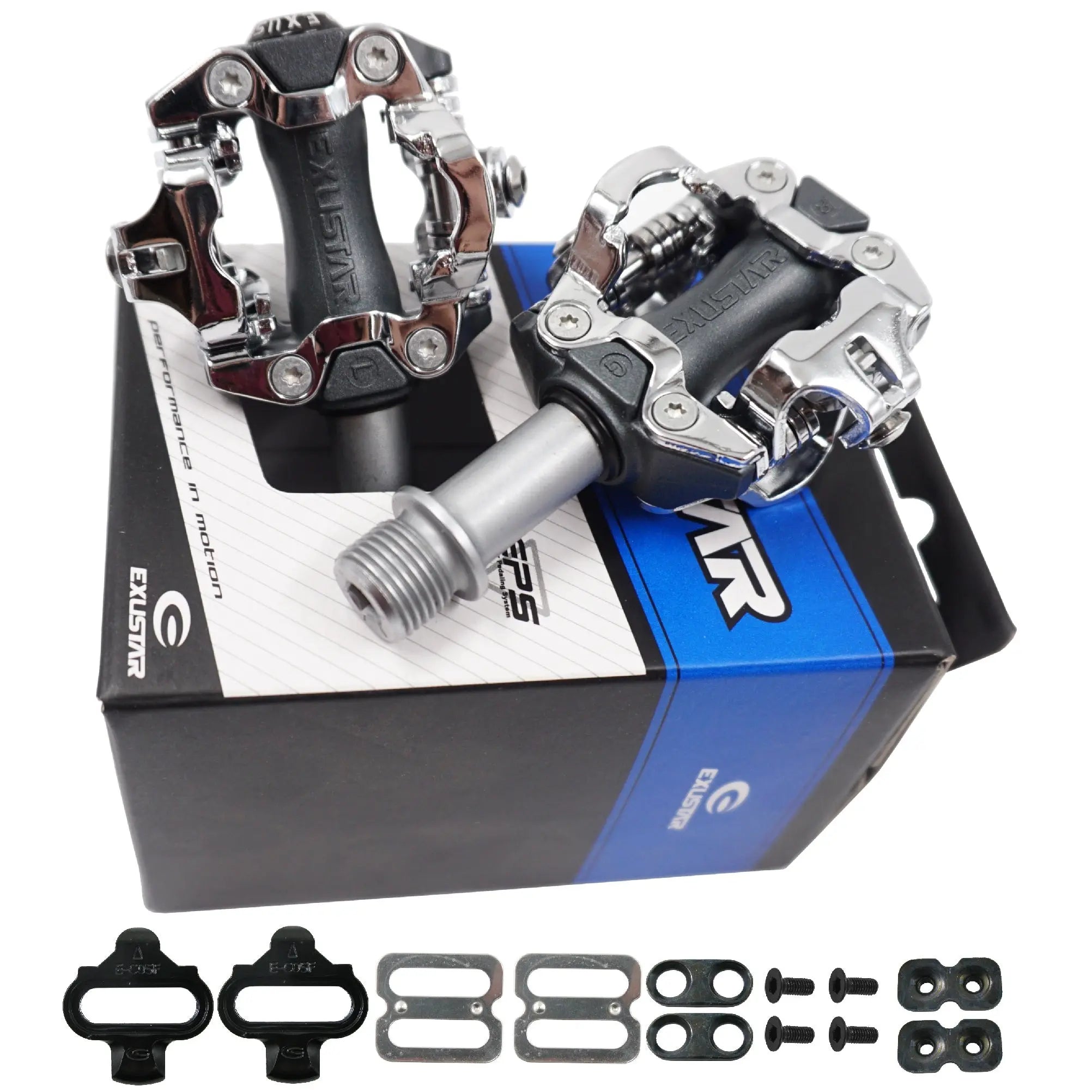 clipless pedal system Exustar PM213 Pedals-Black