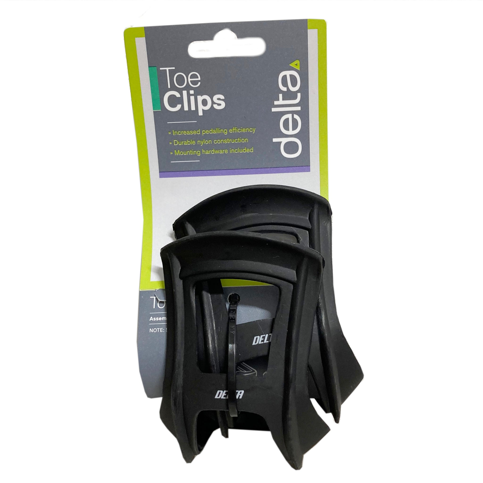 Delta Pair Half Toe Black Nylon Resin Clips