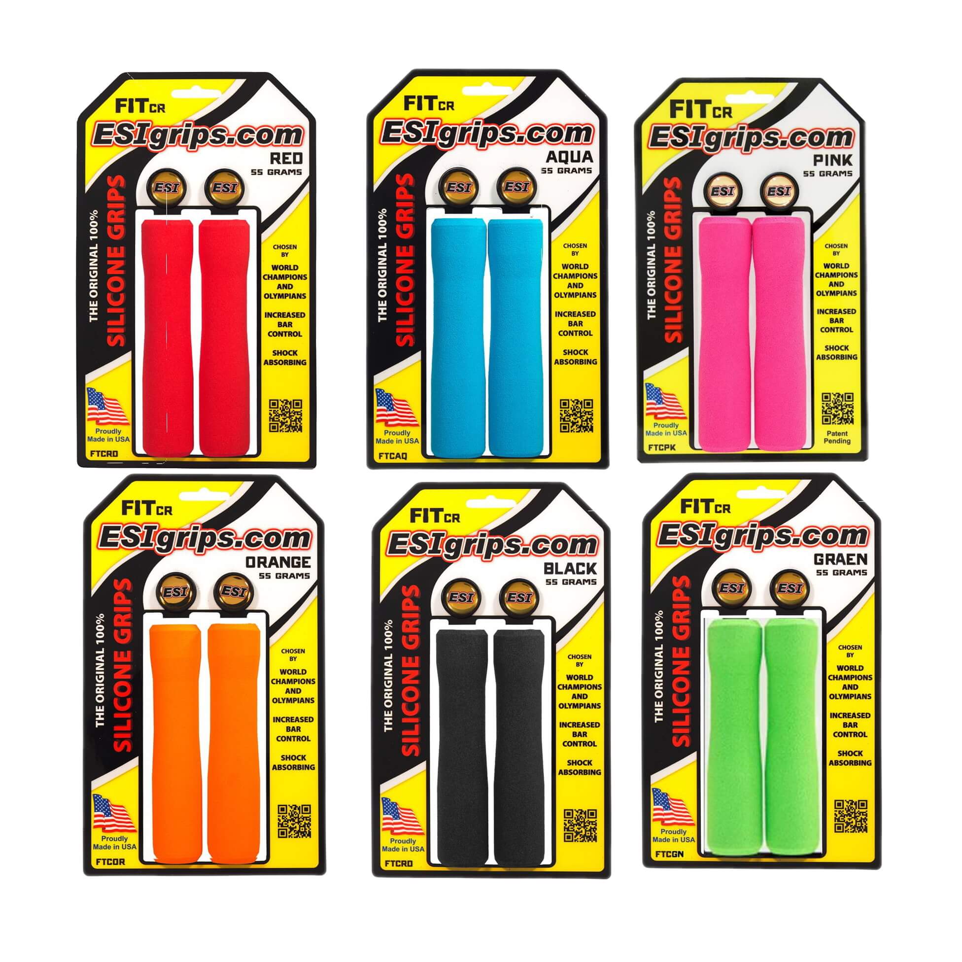 ESI Fit CR 130mm Silicone Grips - TheBikesmiths