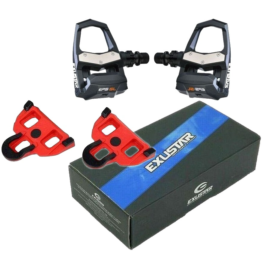 exustar pedal cleats Exustar PR18ST SPD-SL Pedals Black