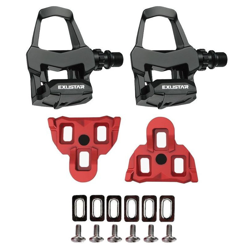 red spd pedals Exustar PR15 SPD-SL Clipless Pedals