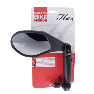 Hafny HF-M903LS-FR05 HD Glass Lens Rise Bar End Mirror - The Bikesmiths