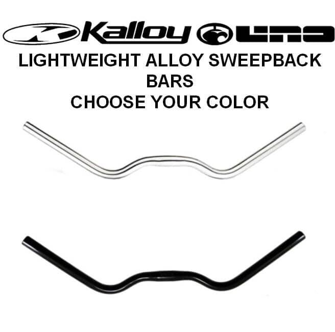 Kalloy AL 030 Tourist Sweepback Alloy Handlebar