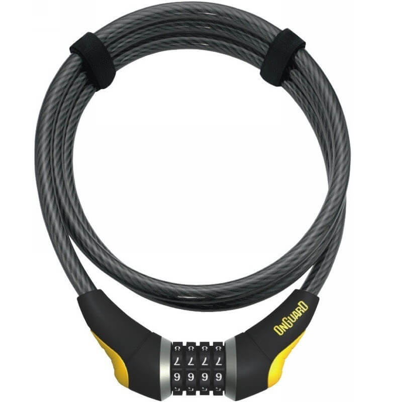 OnGuard 8041 Akita 185cm x 12mm Combo Cable Lock The Bikesmiths