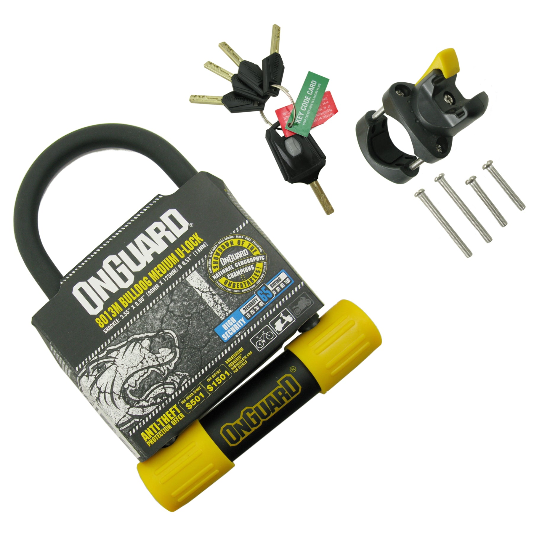 Onguard 8013M Bulldog Key U-Lock The Bikesmiths