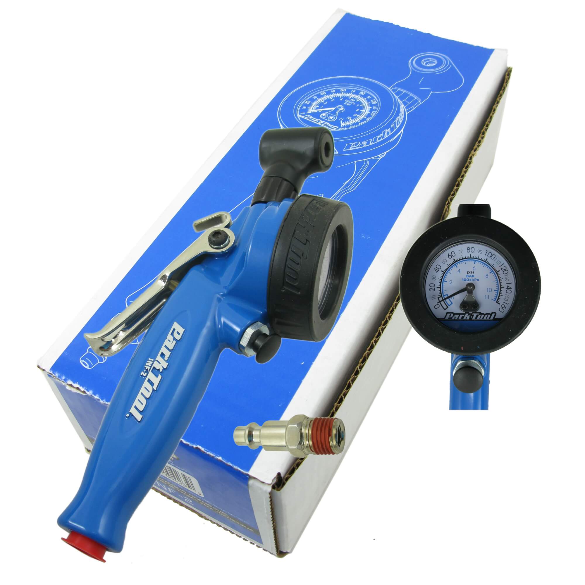 Park Tool INF 2 Shop Air Inflator Presta Schrader The Bikesmiths