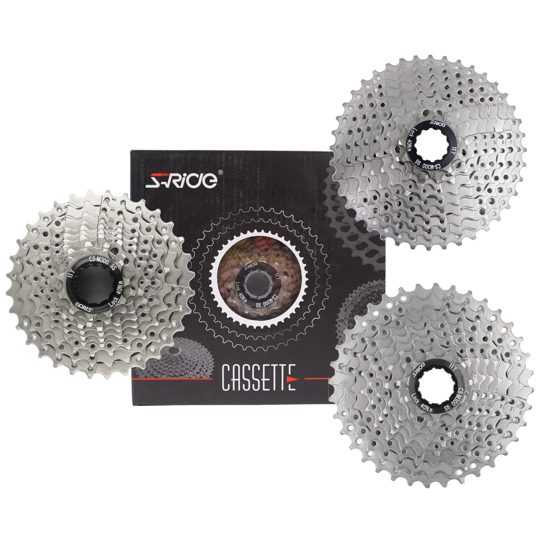S-RIDE CS-M300 9-speed Cassette | The Bikesmiths
