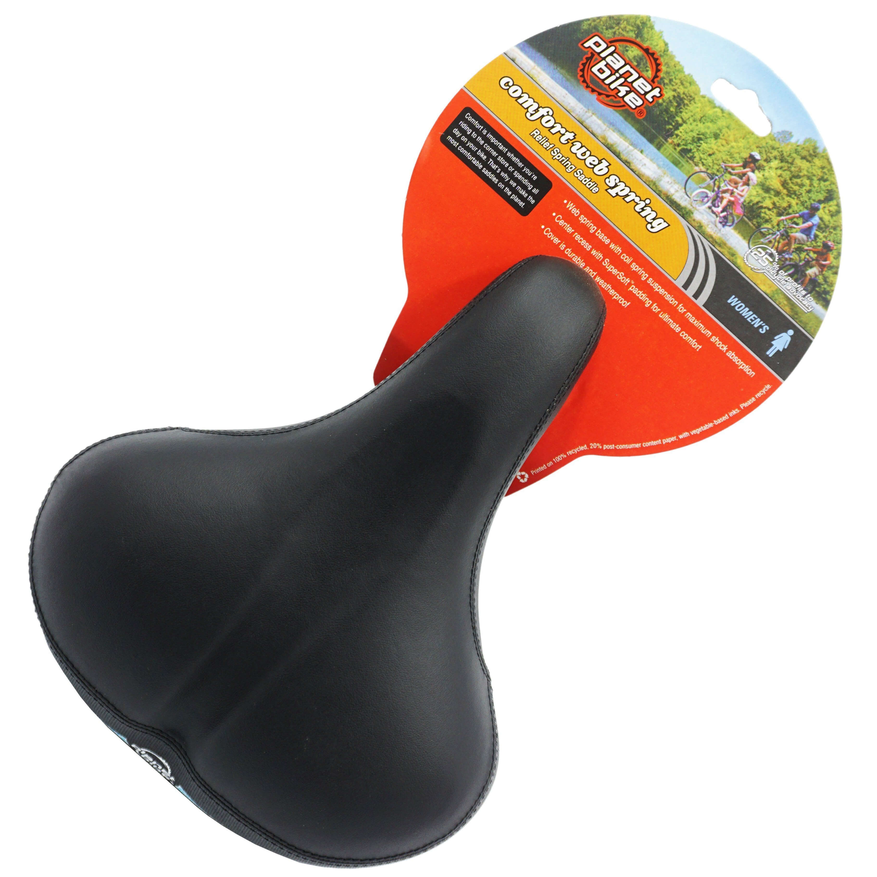 Planet Bike Women's Comfort Web Spring Saddle The Bikesmiths