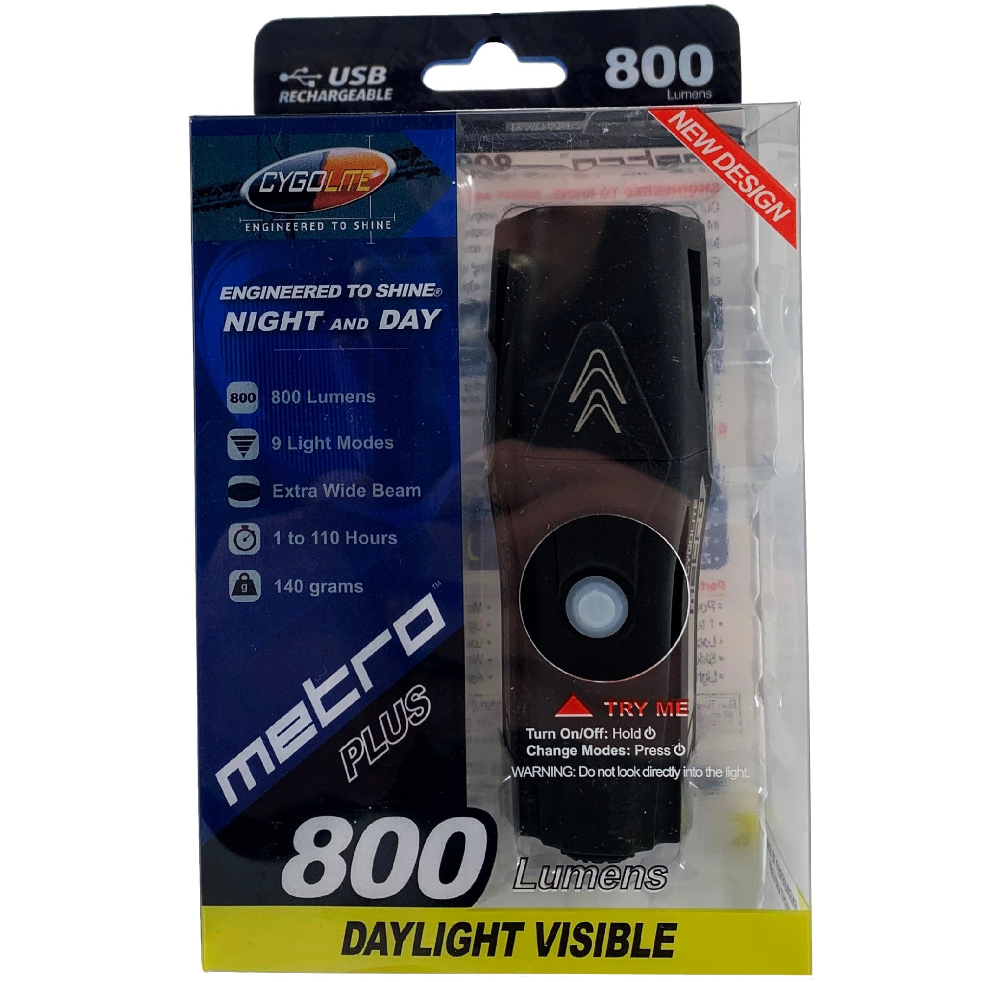 Cygolite Metro Plus 800 Lumen USB Rechargeable Headlight The
