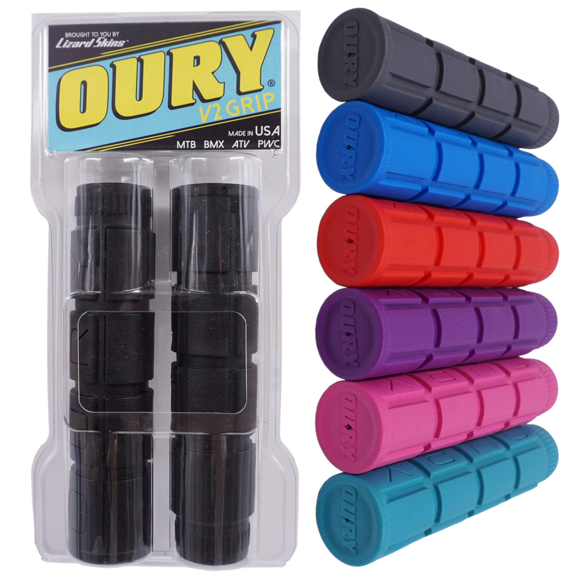 Impugnature Oury V2 Rosse Per Manubrio – Mountain Bike, Jet Ski, ATV, Quad