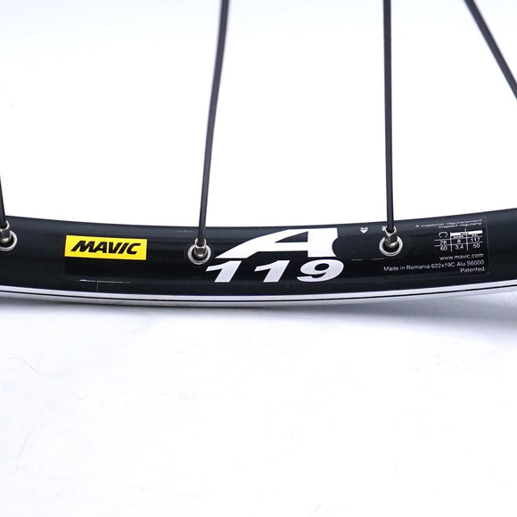 Mavic A119 700c Shimano Deore 100mm QR Black Front Wheel