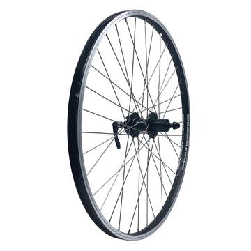 Alex DM18 26-Inch 10x135 QR REAR HG Cassette Disc Rear Black Silver Wheel - The Bikesmiths