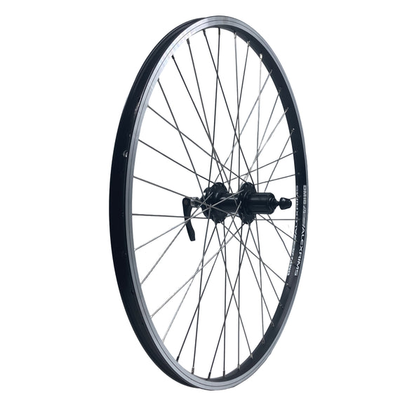 Alex DM18 26-Inch 10x135 QR REAR HG Cassette Disc Rear Black Silver Wheel