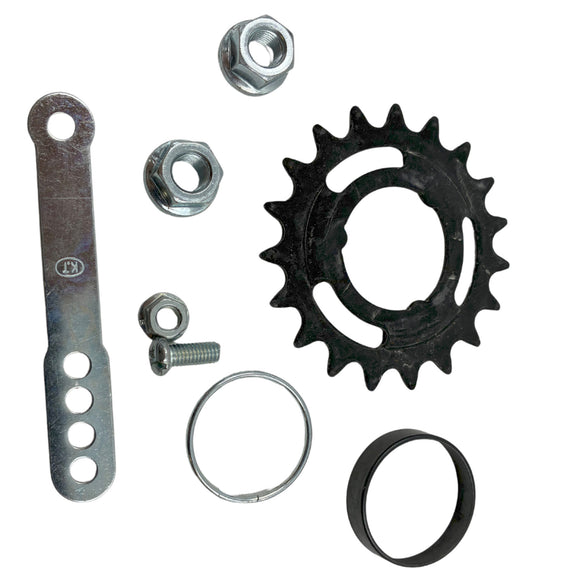 Sta-Tru 20 Inch Coaster Brake Silver Alloy Doublewall Rear Wheel