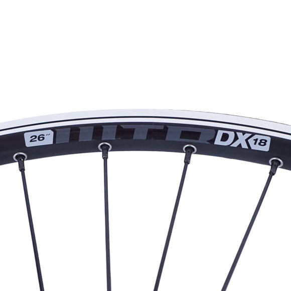 26" Black Front WTB DX18 Doublewall Disc / Rim Brake QR Wheel