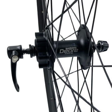 Sta-Tru 26 Inch FRONT Black TR21v / Shimano Tubeless Disc 32h Wheel 9x100 QR Sta-Tru