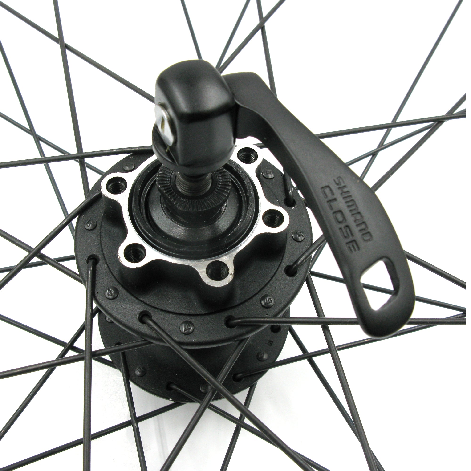 Sun Ringle Rhyno Lite 26-inch 9x100 QR Shimano HG Deore Disc Black Front Wheel